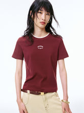 Women's Slim Contrast Double Collar T-Shirt